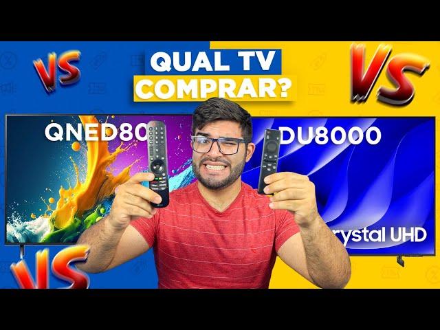 COM ELAS! Smart TV DU8000 vs LG QNED80! Qual comprar em 2024? COMPARATIVO!