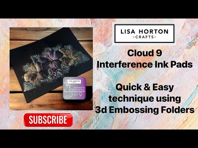 Interference Ink Pads with 3d Embossing Folders