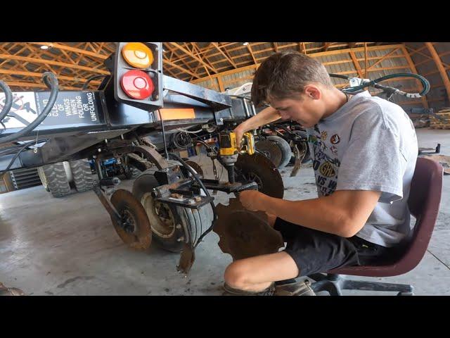 Rebuilding a anhydrous bar - Day in the life of a 18 year old farmer