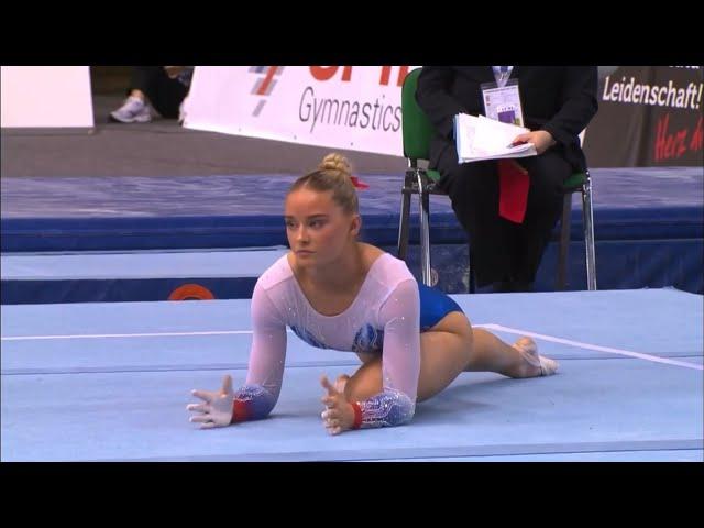 Ruby Evans (GBR) FX EF  2023 Cottbus World Cup Event Finals