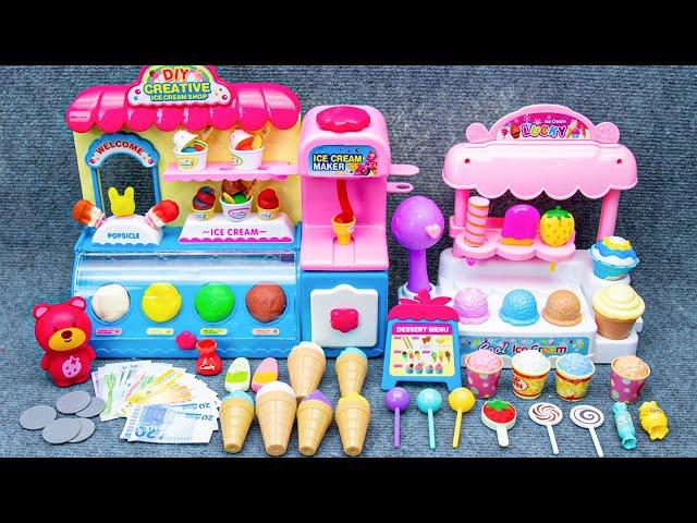 14 Minutes Satisfying with Unboxing Cute Pink Ice Cream Store Cash Register ASMR | Review Toys