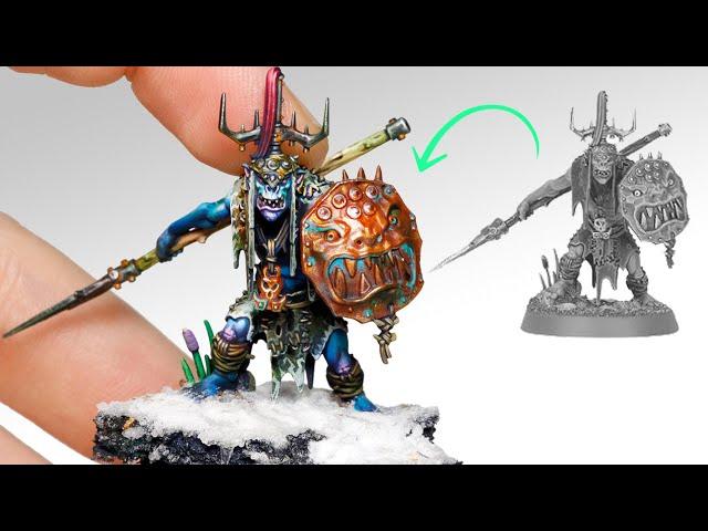 PAINTING Age of Sigmar orruk with Macro Lens | Warhammer Miniatures | Dungeons & Dragons