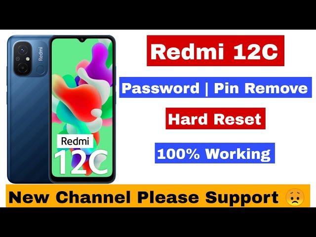 how to hard reset redmi 12c | redmi 12c hard reset | redmi 12c