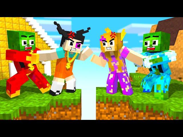 Zombie x Squid Game RICH vs POOR BATTLE - Minecraft Animation