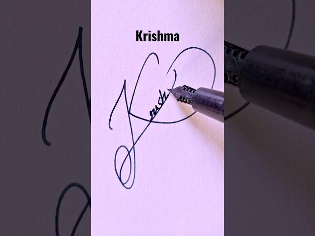 KRISHMA signature ideas || HN creations #viral #art #draw #signature