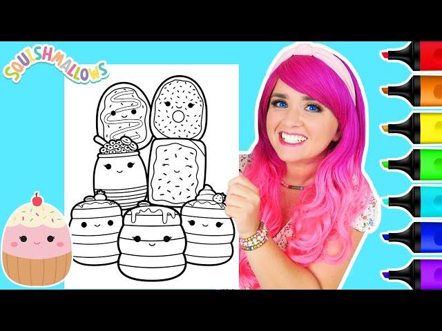 Coloring Squishmallows Breakfast Squad Coloring Page | Ohuhu Art Markers