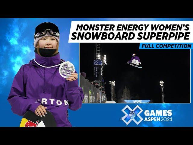 Monster Energy Women’s Snowboard SuperPipe: FULL COMPETITION | X Games Aspen 2024