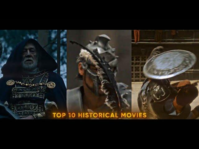 Top 10 Hollywood Historical Movies of All Time | From ancient Rome to World War II