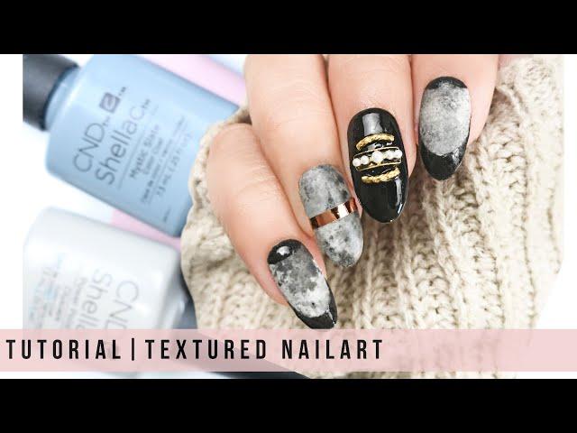 TUTORIAL | TEXTURED NAIL ART- CND Shellac Gel Polish