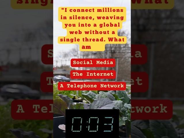 "Guess What Connects the World Without a Single Thread." #whizriddles #riddles #trickyriddles