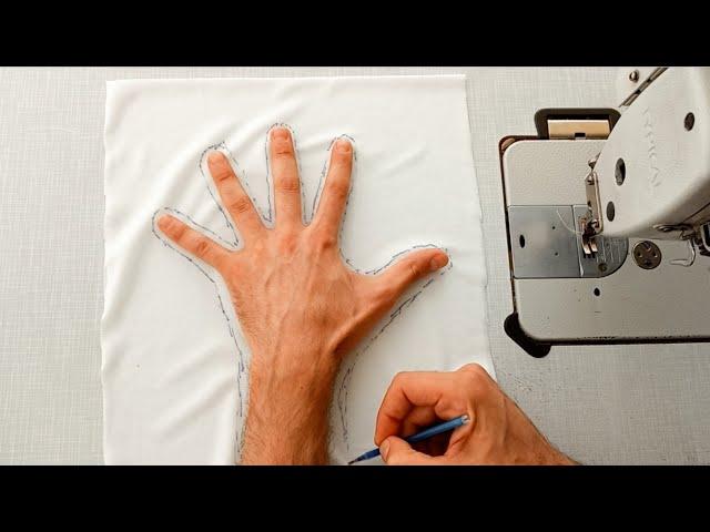 sewing techniques.  How to make gloves in an easy way ️ Tailor Nour