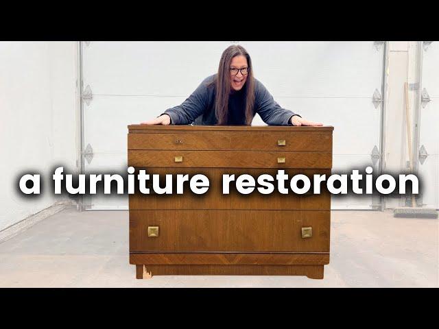 Reviving Vintage | Restoring a Walnut Dresser to Its Former Glory!