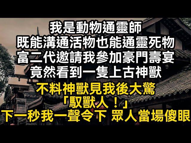 我是動物通靈師 既能溝通活物也能通靈死物 富二代邀請我參加豪門壽宴 现场竟然看到一隻上古神獸 下一秒我一聲令下 眾人當場傻眼#書林小說 #重生 #爽文 #情感故事 #唯美频道