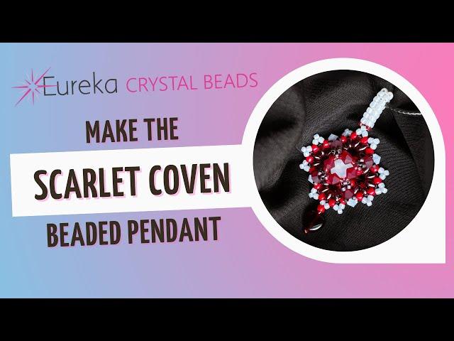 DIY Halloween Victorian Vampire Beaded Necklace 🩸 Free Beading Tutorial | Scarlet Coven Pendant