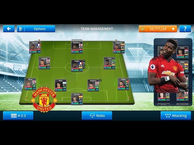 How to create the new Manchester United FC In Dream League Soccer 2019 | All Player Overall 100 |