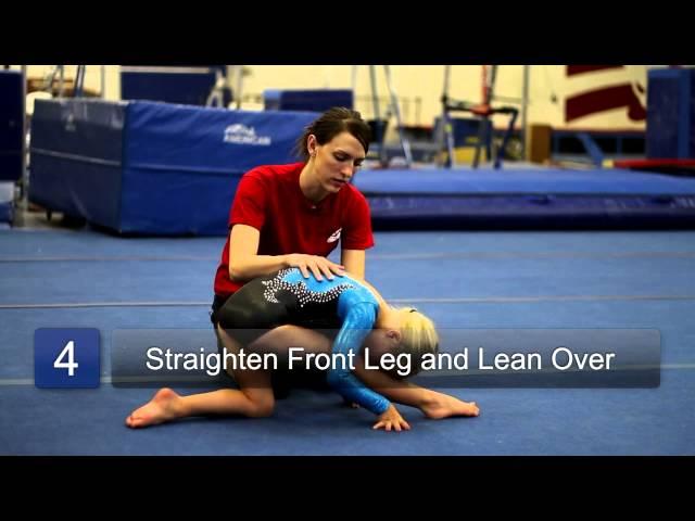 How to Do the Splits for Beginner Gymnasts : Beginning Gymnastics