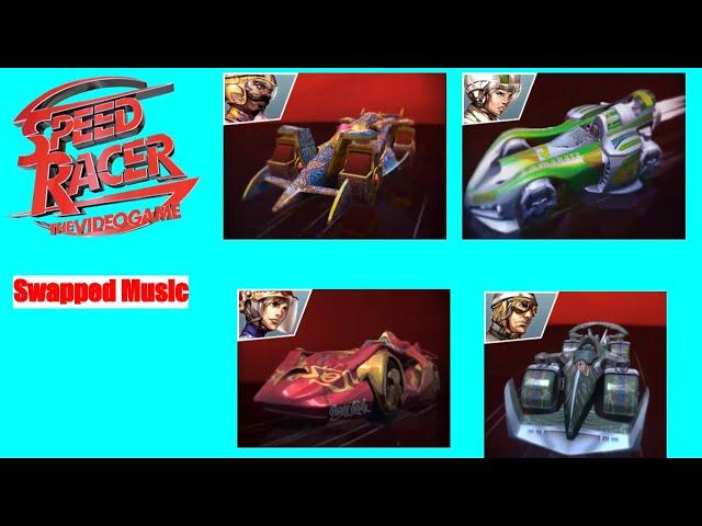 Swapped Music Speed Racer The Videogame (DS) All Characters And Cars