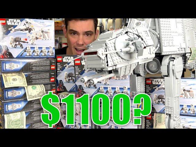 I Spent $1100 to fill the LEGO Star Wars UCS AT-AT...