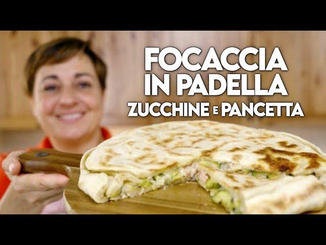 ZUCCHINI AND BACON FOCACCIA IN PAN - Easy Recipe - Homemade by Benedetta