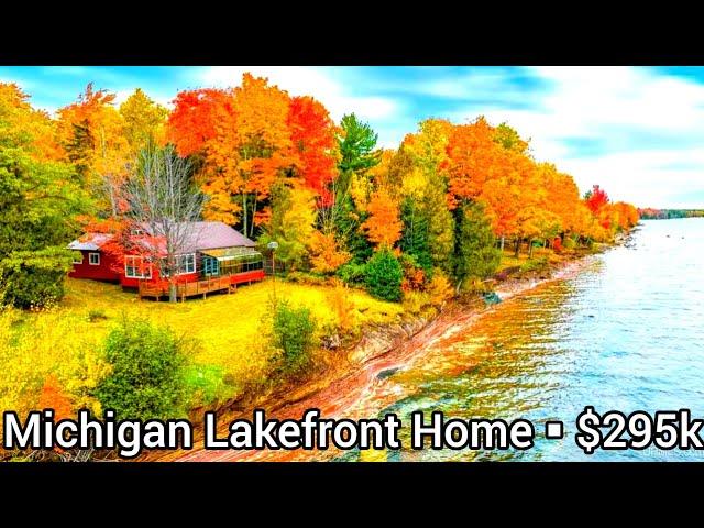 Michigan Waterfront Property For Sale | Lakefront Homes For Sale | $295k | Michigan Lake Cottage