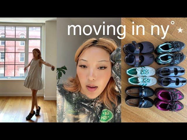 moving in New York vlog | empty brooklyn apartment tour, my shoe collection, life in my 30’s