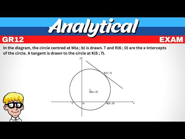 Analytical Geometry Grade 12 Exam Question