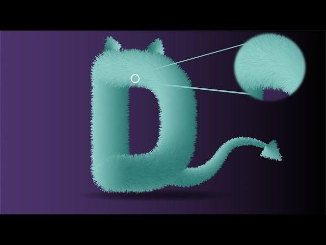 Graphic design Tutorial #4 || Realistic 3D Fur Effect || Hamza Mehrana