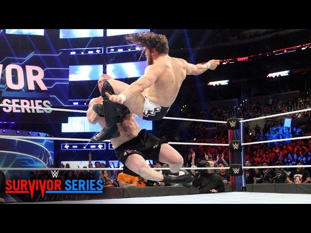 Daniel Bryan floors The Beast with a vicious Running Knee: Survivor Series 2018 (WWE Network)