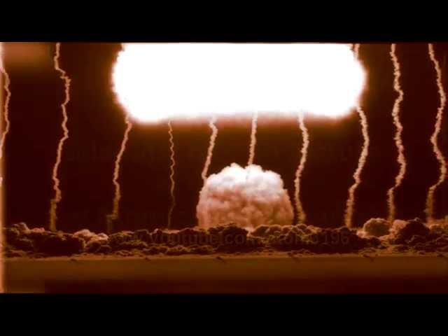 HD Scientific photography of atomic bomb testing !! Vintage footage restored