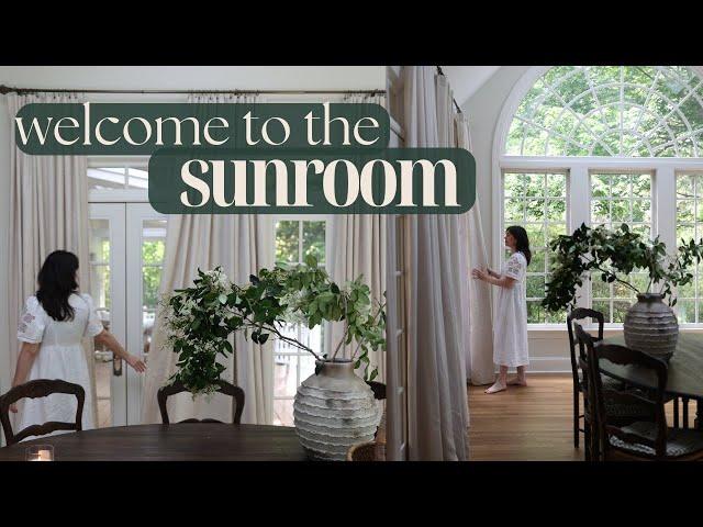 Adding Sunroom Details & Antique Fair Finds