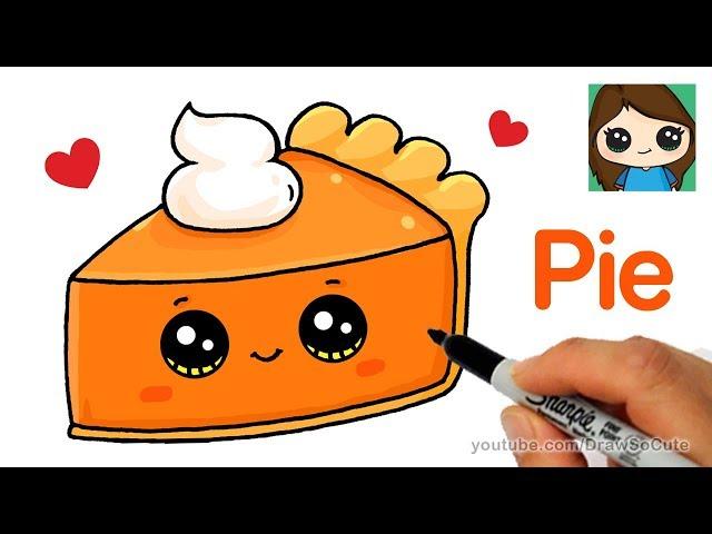 How to Draw a Slice of Pie Cute and Easy