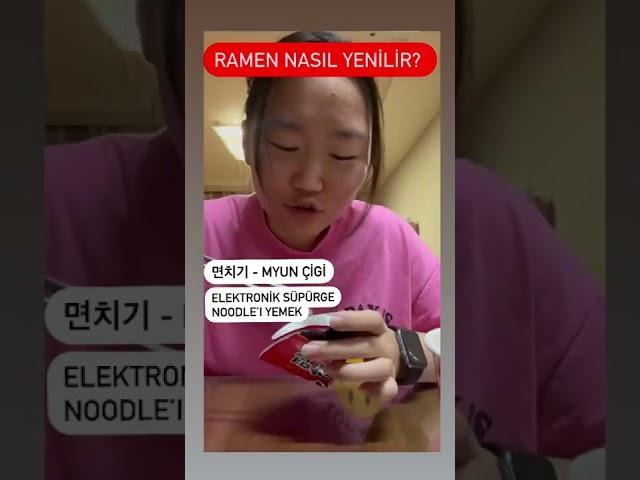 Ramen ister misin? Elektronik süpürge = ben