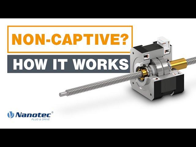 Non-Captive Linear Actuator Animation - Nanotec