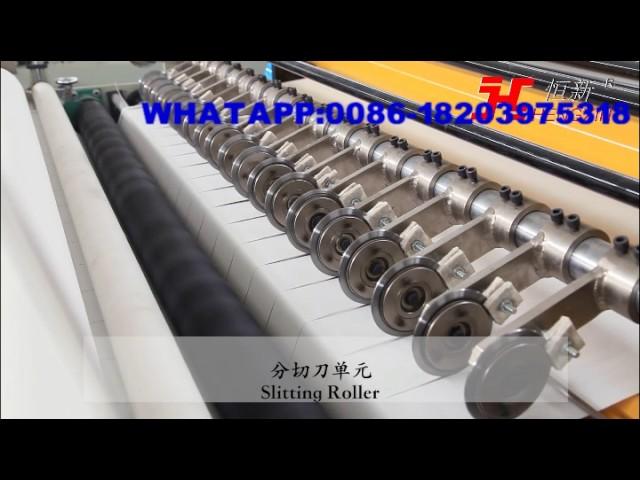 toilet paper jumbo roll slitting rewinding machine