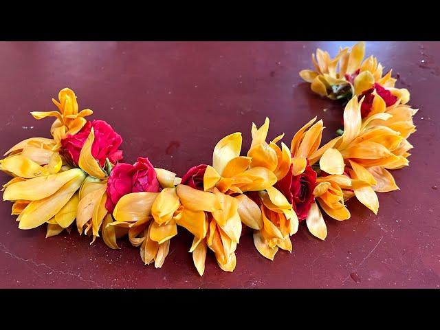 Sampangi flower garland for festivals | Differemt Wat to string sampangi flowers | Flower strings