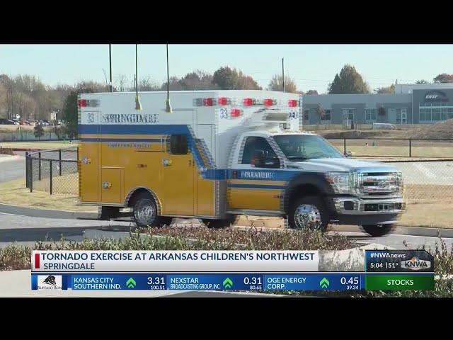 Arkansas Children's Northwest Conducts Tornado Drill (KNWA)