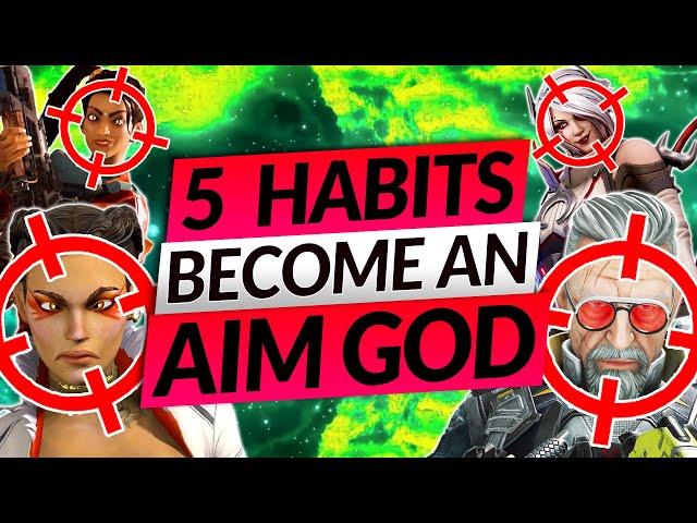 5 AIM TIPS TO HIT EVERY SHOT - Best Crosshair, Sniper Tips, Settings - Apex Legends Aiming Guide