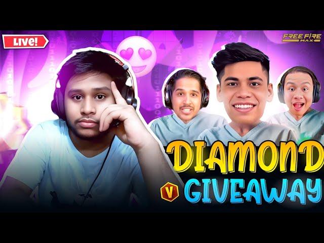 FREE FIRE LIVE CUSTOM ROOM GIVEAWAY | FREE FIRE DIAMONDS GIVEAWAY AND GUILD TEST FREE FIRE LIVE