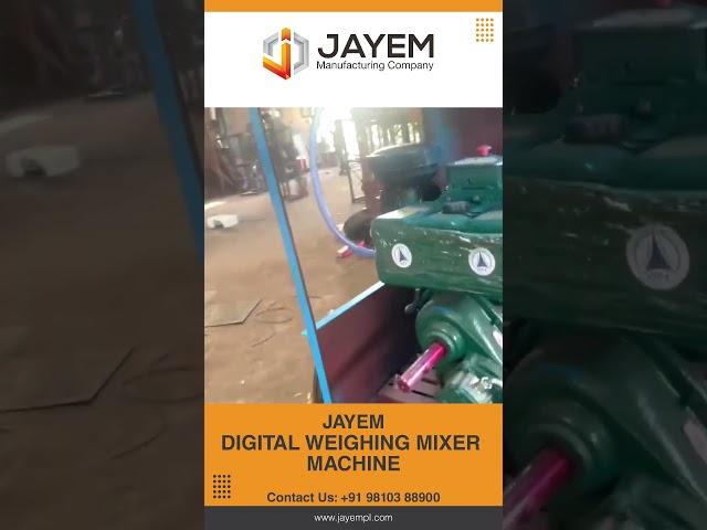 Jayem Digital weighing mixer machine for #construction