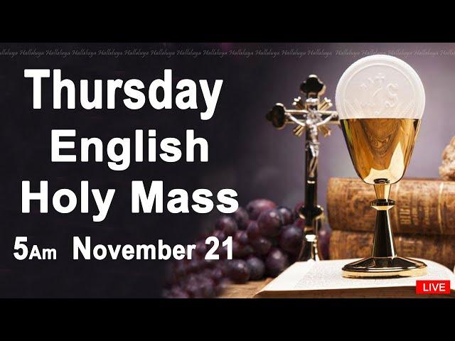 Catholic Mass Today I Daily Holy Mass I Thursday November 21 2024 I English Holy Mass I 5.00 AM