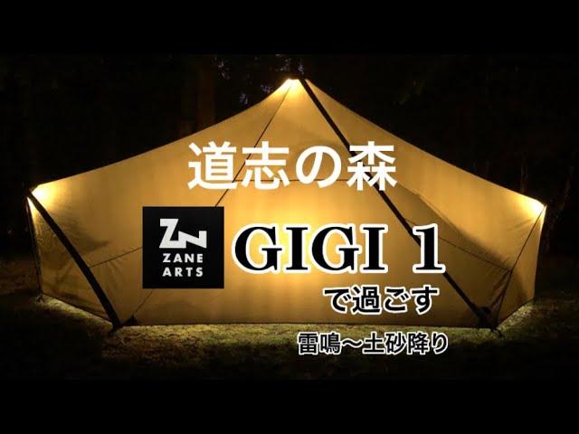 道志の森　その二　今回は…雷鳴・土砂降り　ギギ1  #ゼインアーツ#ギギ1#道志の森キャンプ場