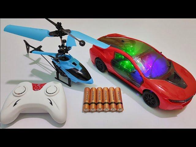 RC 3D lihght Car's | Remote Control Car's Unboxing and Testing RC Richarbul HALICOPTARE UNBOXING