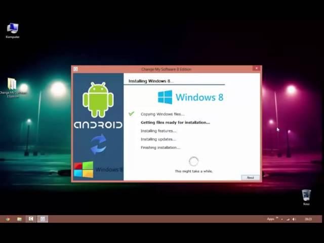 How to install WINDOWS 8 on any android tablet or mobile phone