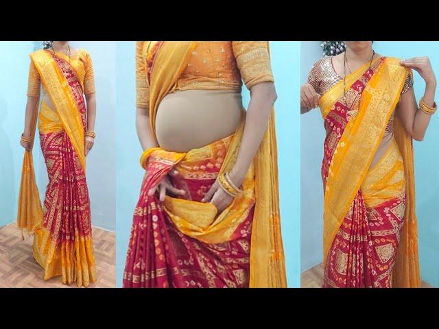 how to wear saree hide your belly fat | tummy ko saree me kaise chupaye easy steps