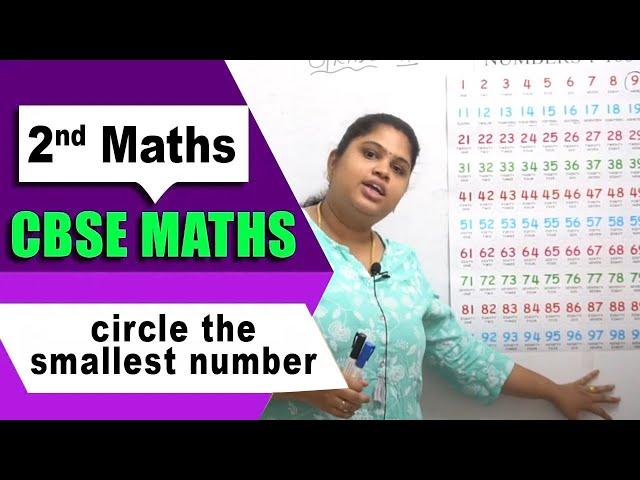 2nd Std CBSE Maths Syllabus | Circle the smallest number | CBSE Maths | Episode - 6