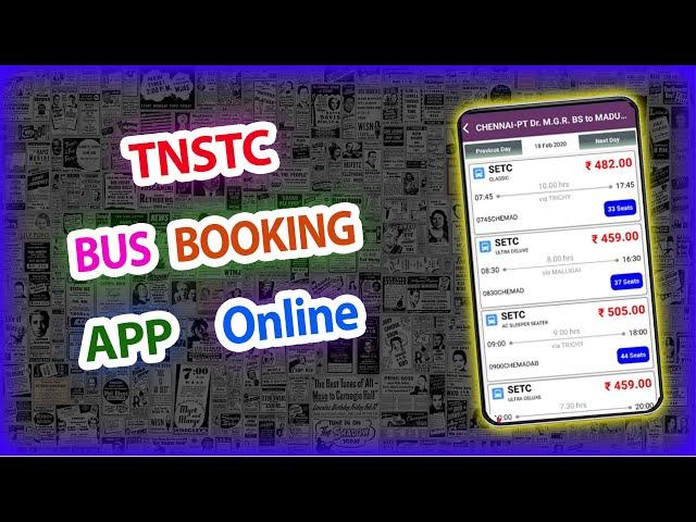 TNSTC Bus Booking App in Tamil