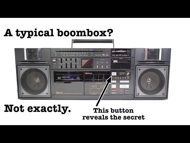 This makes a change - a Boombox with a unique feature. Mitsubishi TX-L50