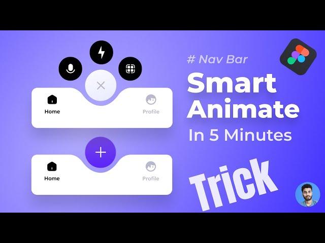 Navigation Hover Effects in figma | Smart Animate Figma | Figma Trick & Tutorial