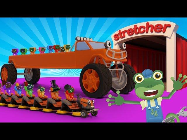 Stretching Trucks With Gecko's Garage | Truck Cartoons For Children