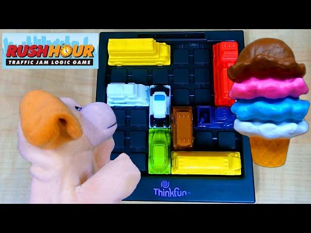 Excite Dog Plays "Rush Hour" the Traffic Jam Game!